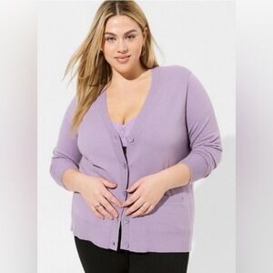 NWT Torrid Everyday Soft V-Neck Pocket Cardigan Sweater‎ 4X